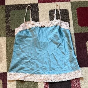 Victoria's Secret Blue and Cream Chemise